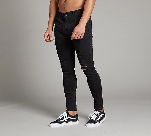 Bee Inspired Luca Skinny Distress Denim Jean