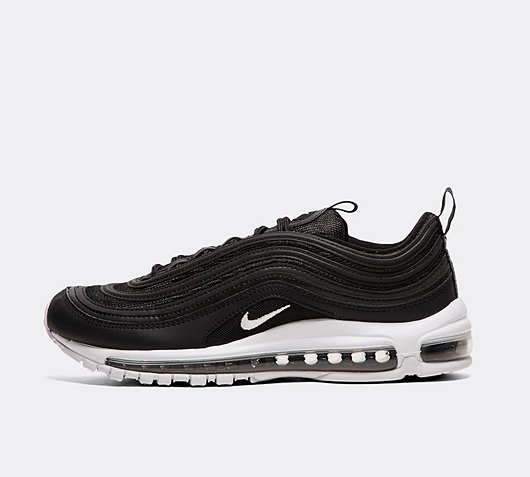 air max 97 black white swoosh