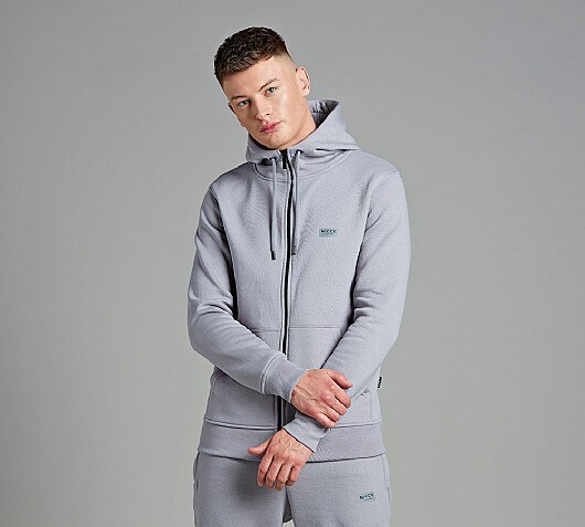 Nicce Zinc Zip Hooded Top