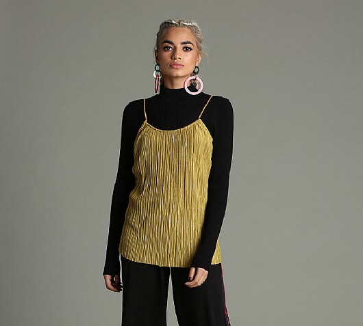 Glamorous Womens Textured Cami Top