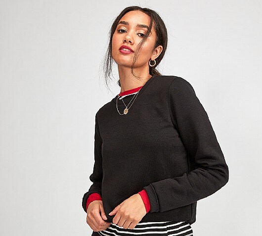 Brave Soul Womens Crew Neck Sweatshirt