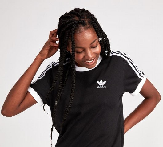 adidas originals black t shirt women's