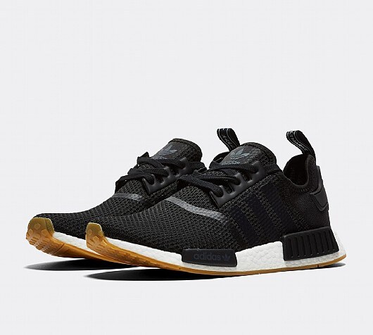 adidas la trainer black black gum