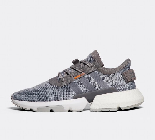Grey and orange adidas trainers Clearance
