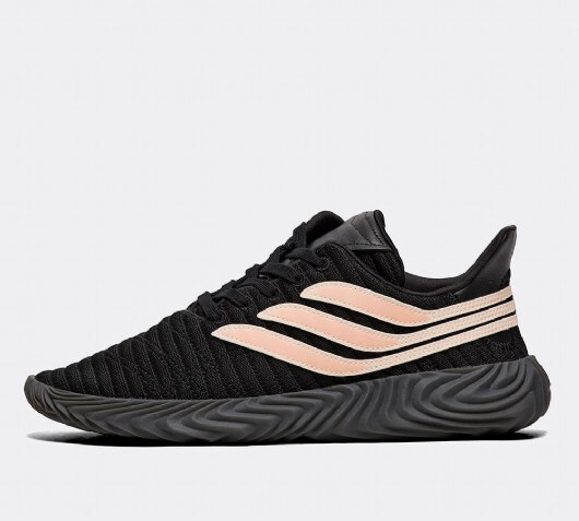 adidas pink & black sobakov trainers