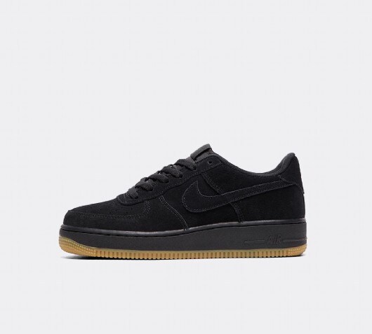 nike air force black suede junior