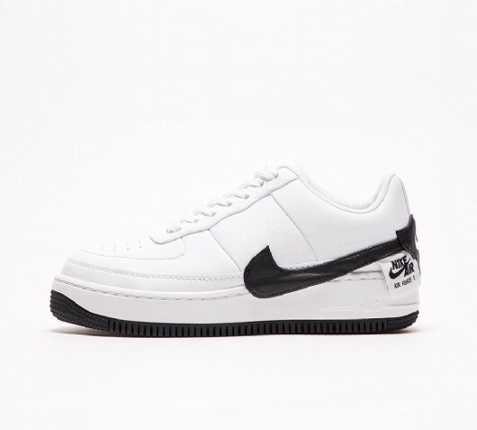nike white and black air force 1 jester trainers