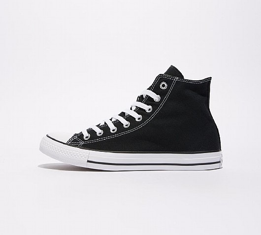 black and white high top converse junior