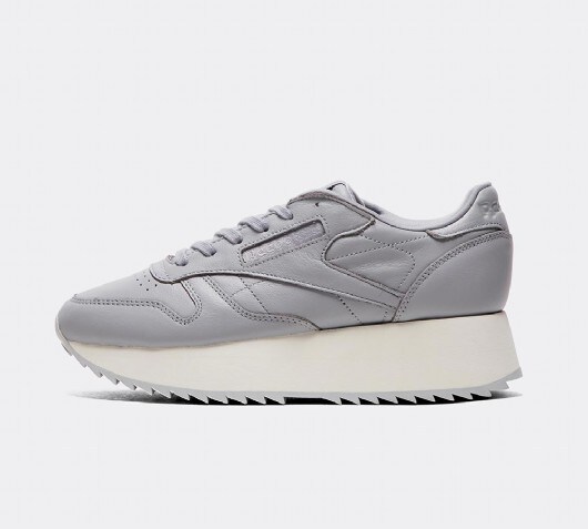 reebok classic leather double trainers