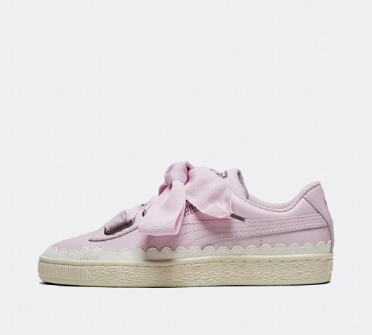puma womens basket leather trainer