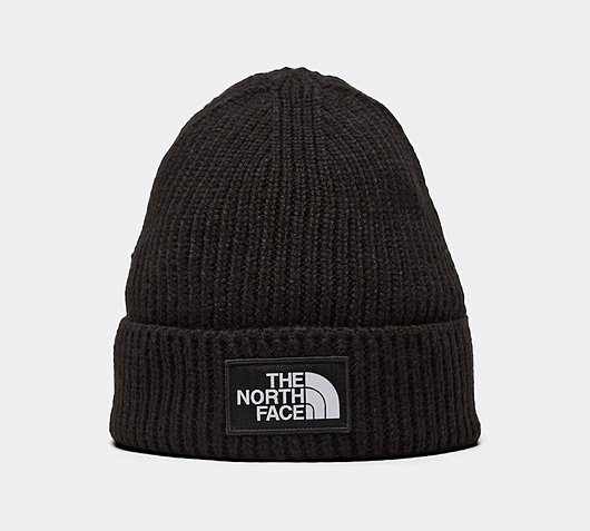 north face beanie black