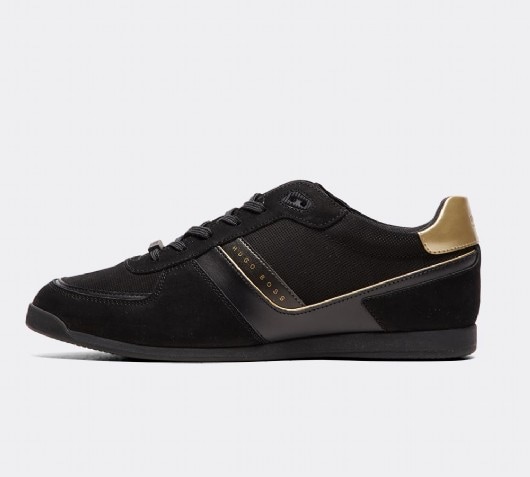 hugo boss glaze leather trainers