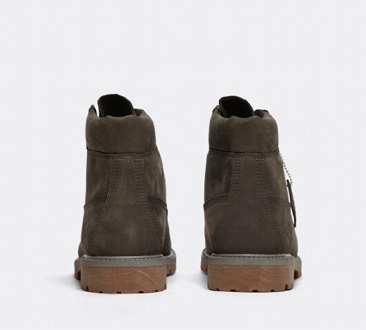 grey timberlands junior