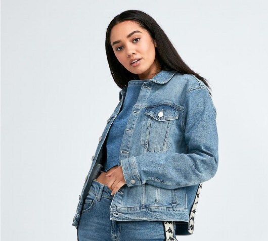 kappa jean jacket womens