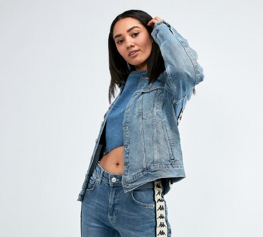 kappa jean jacket womens