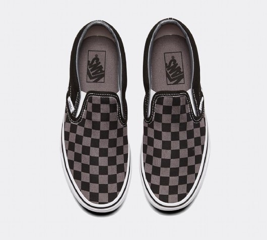 vans classic checkerboard slip-on (purple magic/grey)