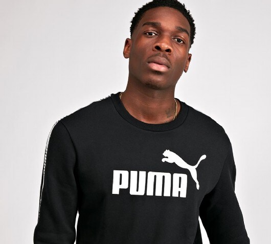 puma elevated essential tape sweatshirt