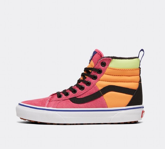 vans stone & black ultrarange hi mte trainers