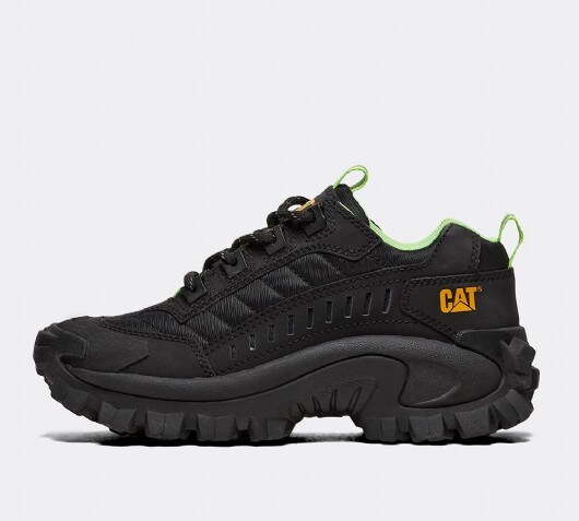cat intruder chunky sole trainers in black