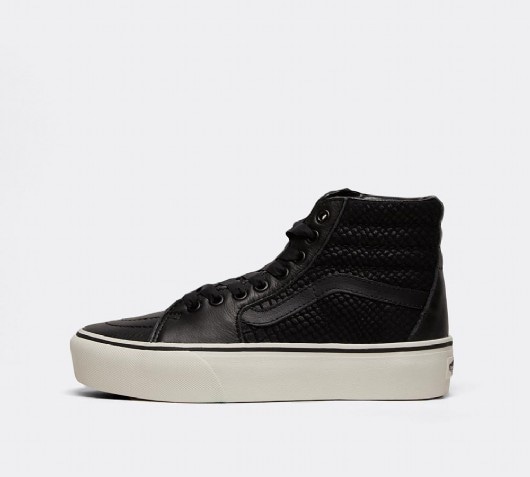 vans sk8 hi platform leather sneakers