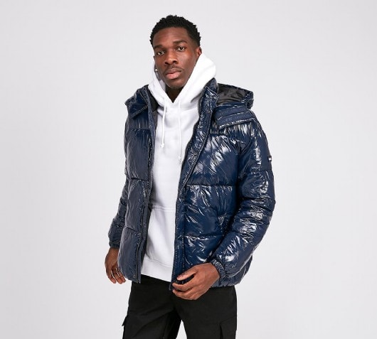 tommy hilfiger navy puffer jacket