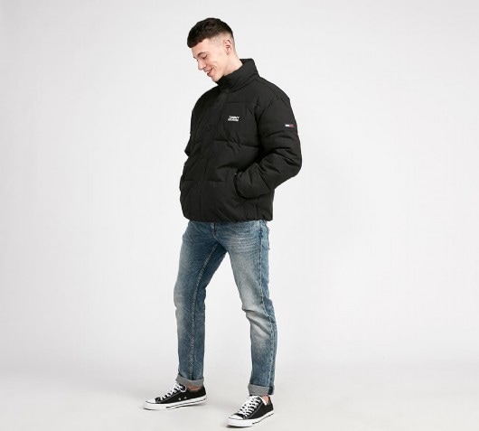 tommy jeans hoodless puffer jacket