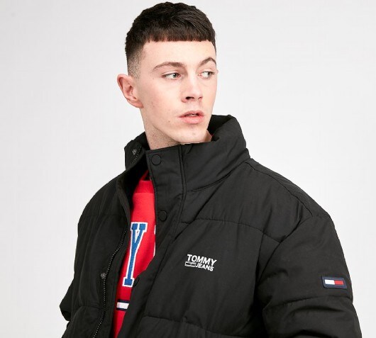 tommy jeans hoodless puffer jacket