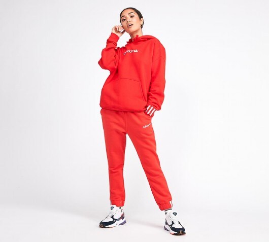 adidas red sweatpants womens