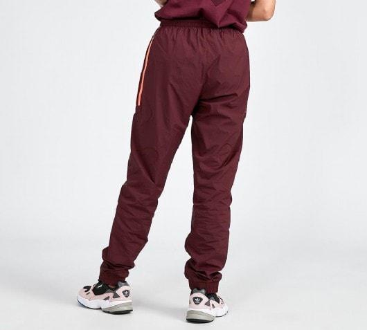 burgundy adidas track pants womens