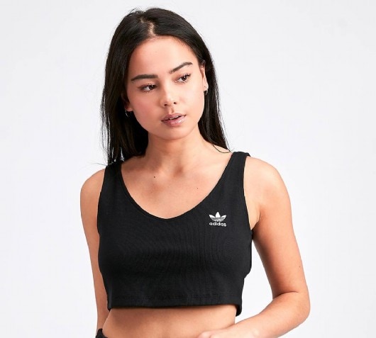 adidas crop vest top