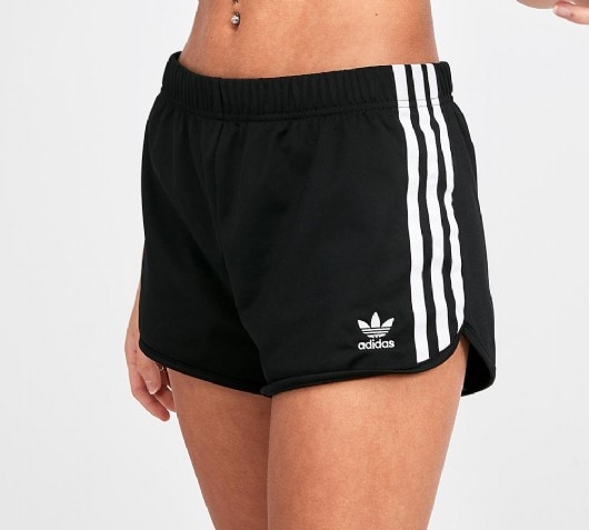 black and pink adidas shorts