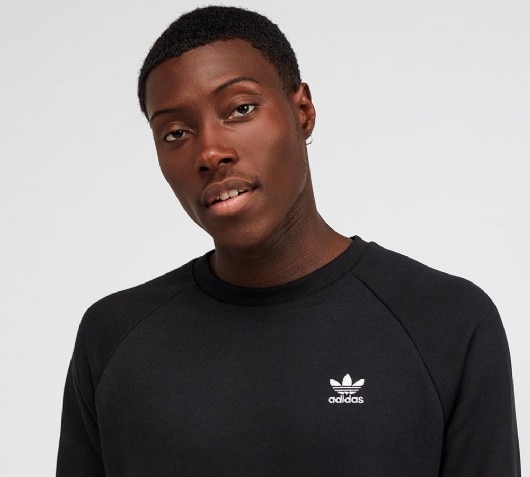 adidas grey crew sweatshirt