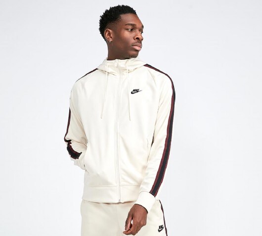 nike tracksuit beige