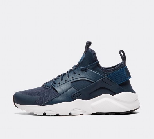 navy and white huaraches