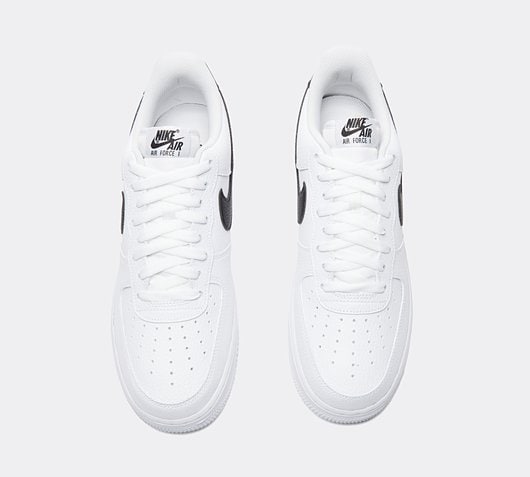 nike air force 1 black and white footasylum