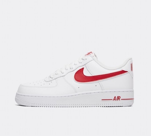 white & red air force 1 07 3 trainers