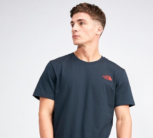 navy north face t shirt