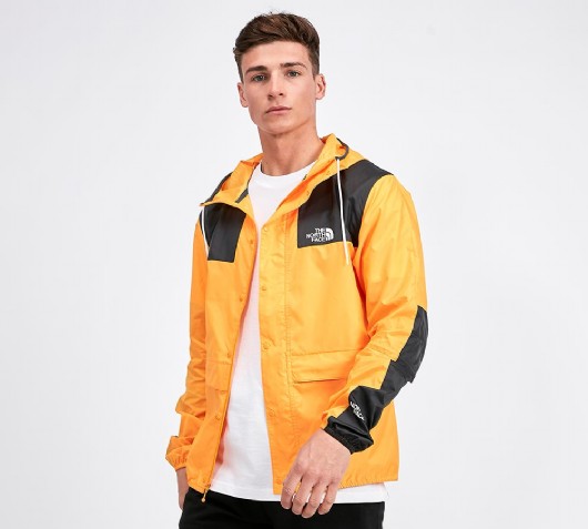 the north face mountain jacket orange