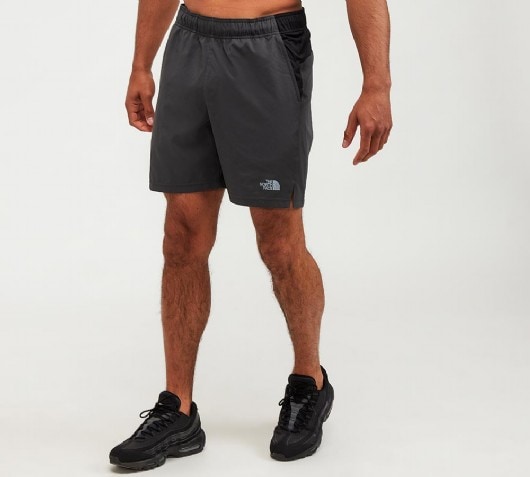 north face shorts grey