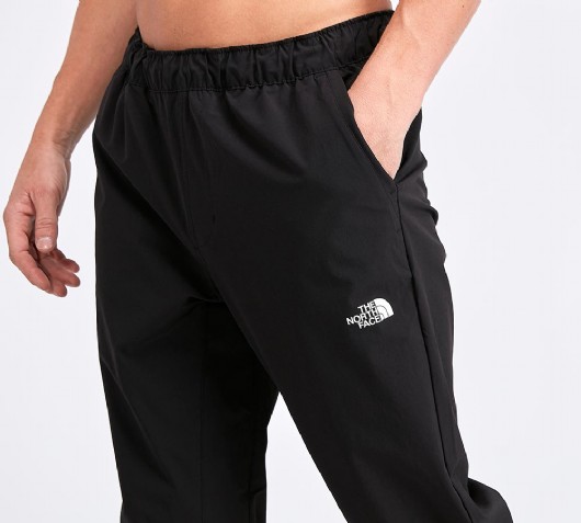 black north face track pants