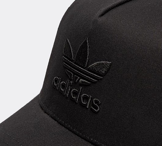 adidas trefoil cap black