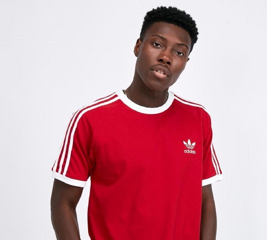 adidas 3 stripe estro t shirt mens