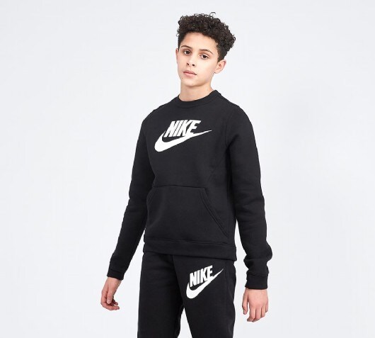 nike club fleece sweatshirt black