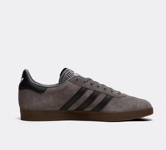 adidas gazelle trainers grey black gum