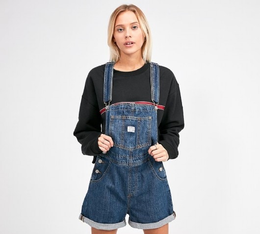levis short dungarees