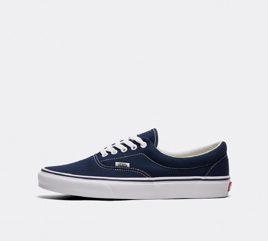 vans era navy white