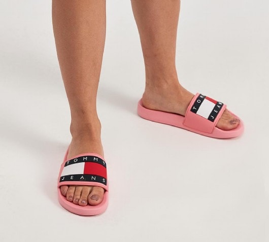 tommy hilfiger fluffy slides