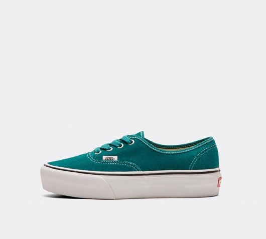 green platform vans