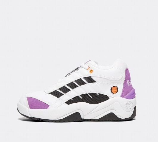 K Swiss Womens Si Defier Trainer White Black Amethyst Orchid