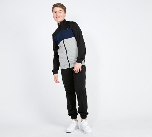 puma tracksuit grey junior